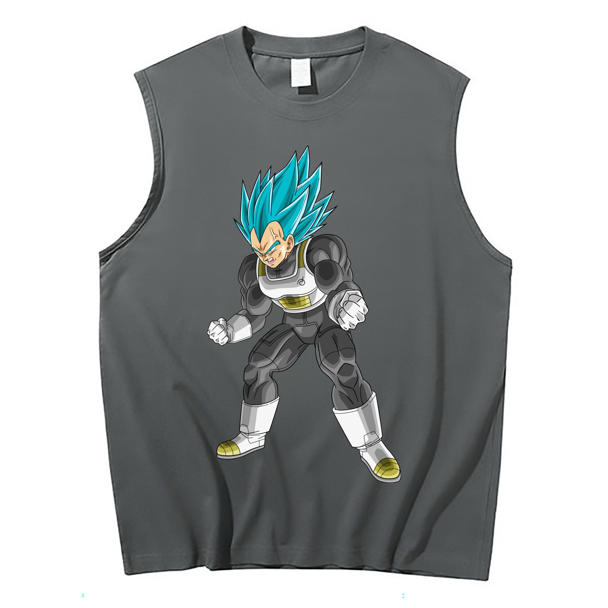 （画像用） ドラゴンボール ベジータ四世（Bejīta Yonsei）DRAGON BALL Vegeta IV コットン100％タンクトップ（フロントプリント）